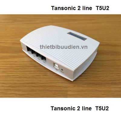 Box ghi âm điện thoại 2 line (cắm cổng USB) Tansonic T5U2